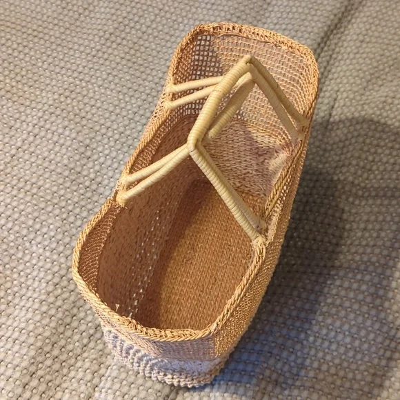 Vintage woven straw bag (please read description) - Picture 2 of 10